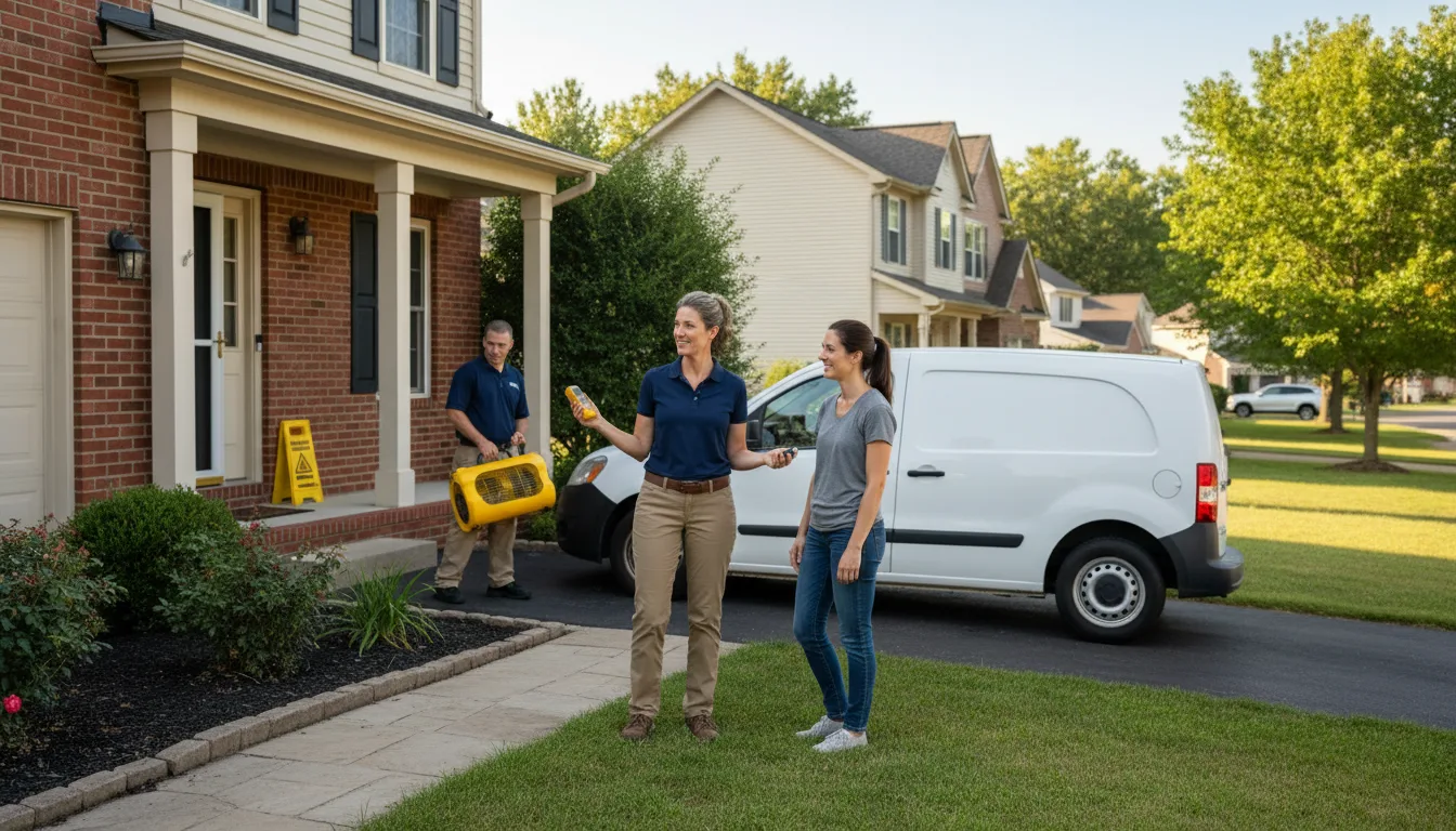 Residential water damage restoration in Redfield, IA
